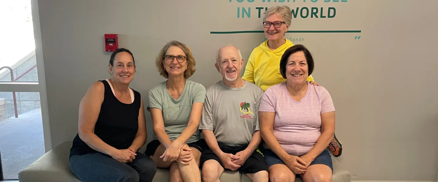 group of friends sitting together