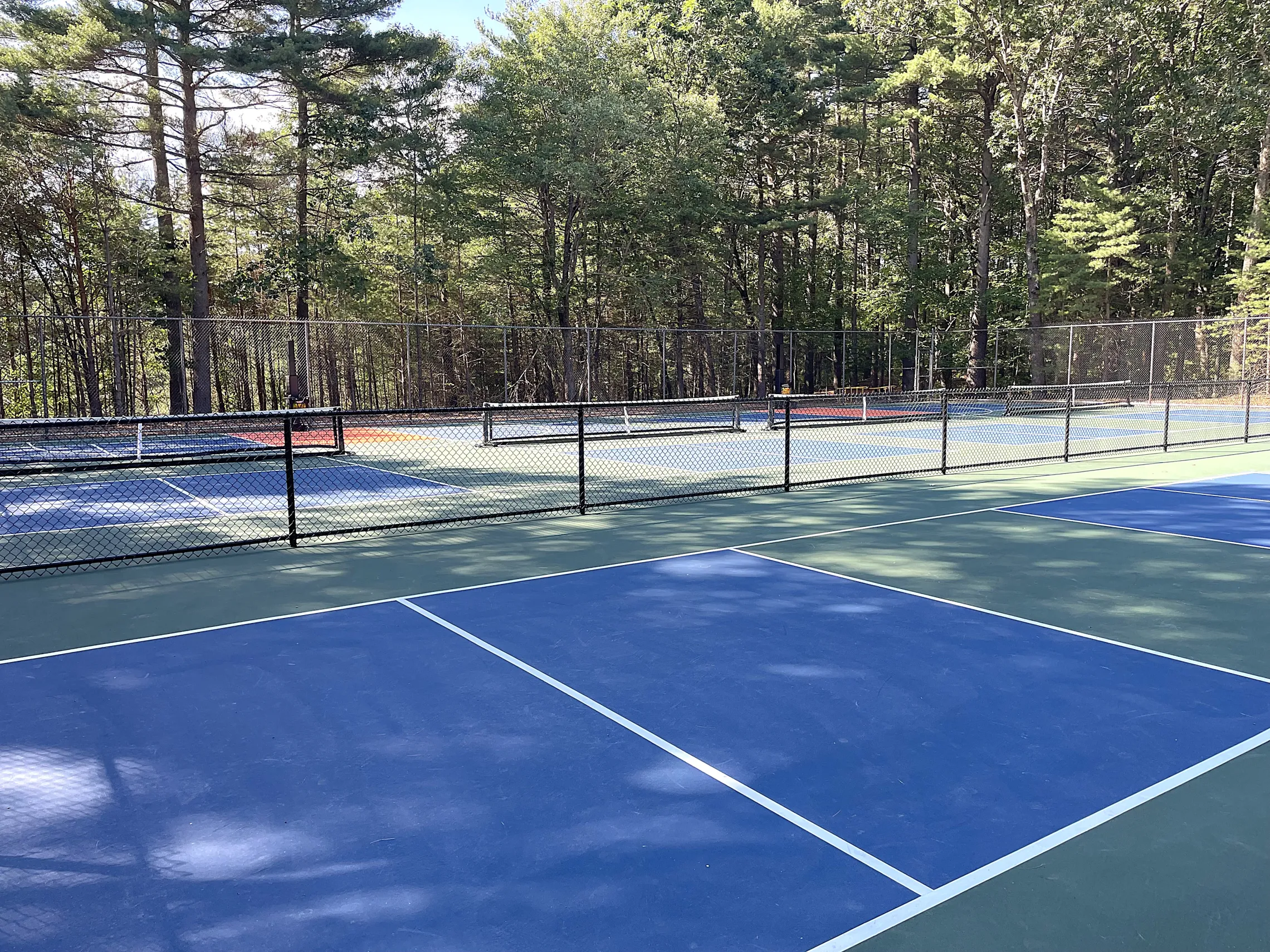 photo of outdoor pickleball courts