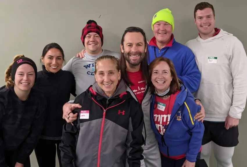 group photo of marathon runners