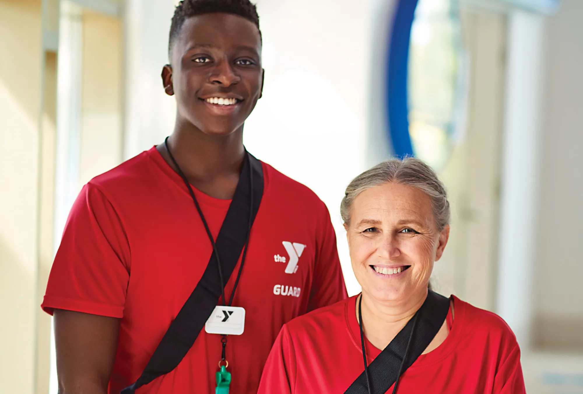 male and female YMCA lifeguards